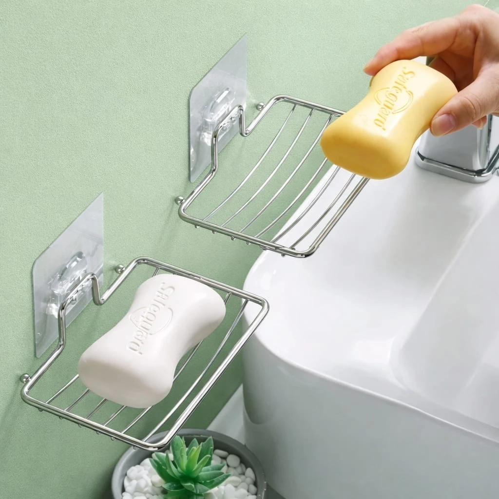 Stainless steel soap holder